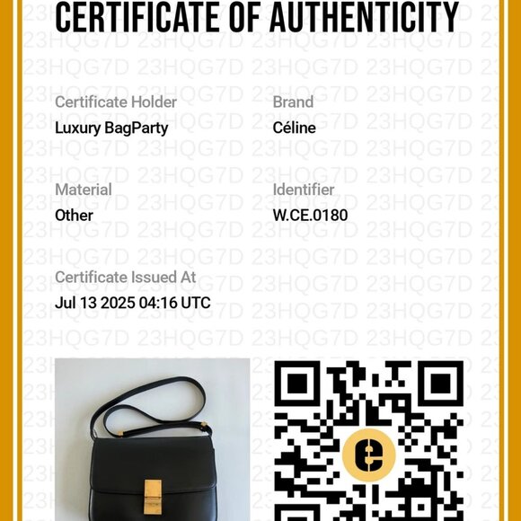 Celine Box Calfskin Medium Classic Box Flap Black - Picture 9 of 9